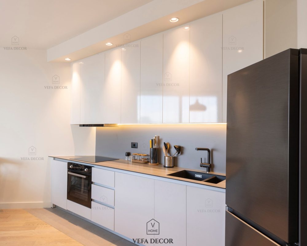 Kitchen interior with new appliances